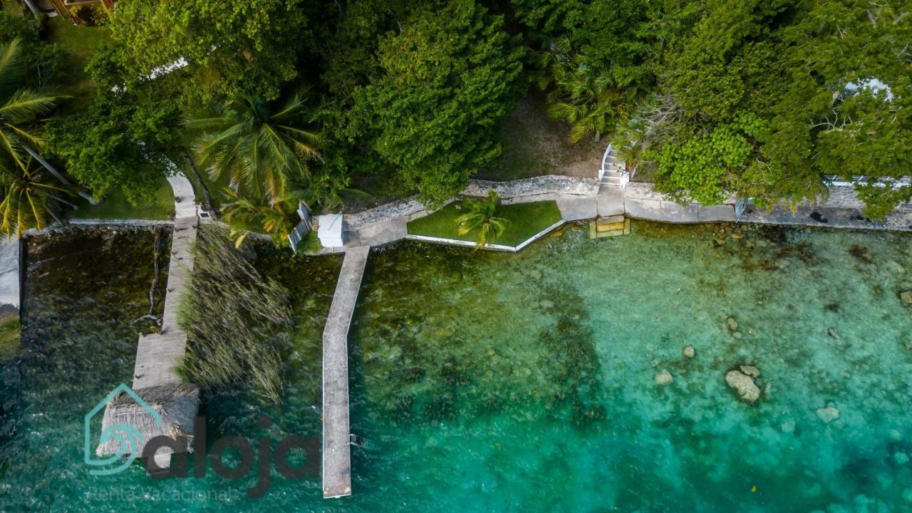 Villa Xtohil With Private Access To The Magic 7 Colors Lagoon Bacalar Exterior foto